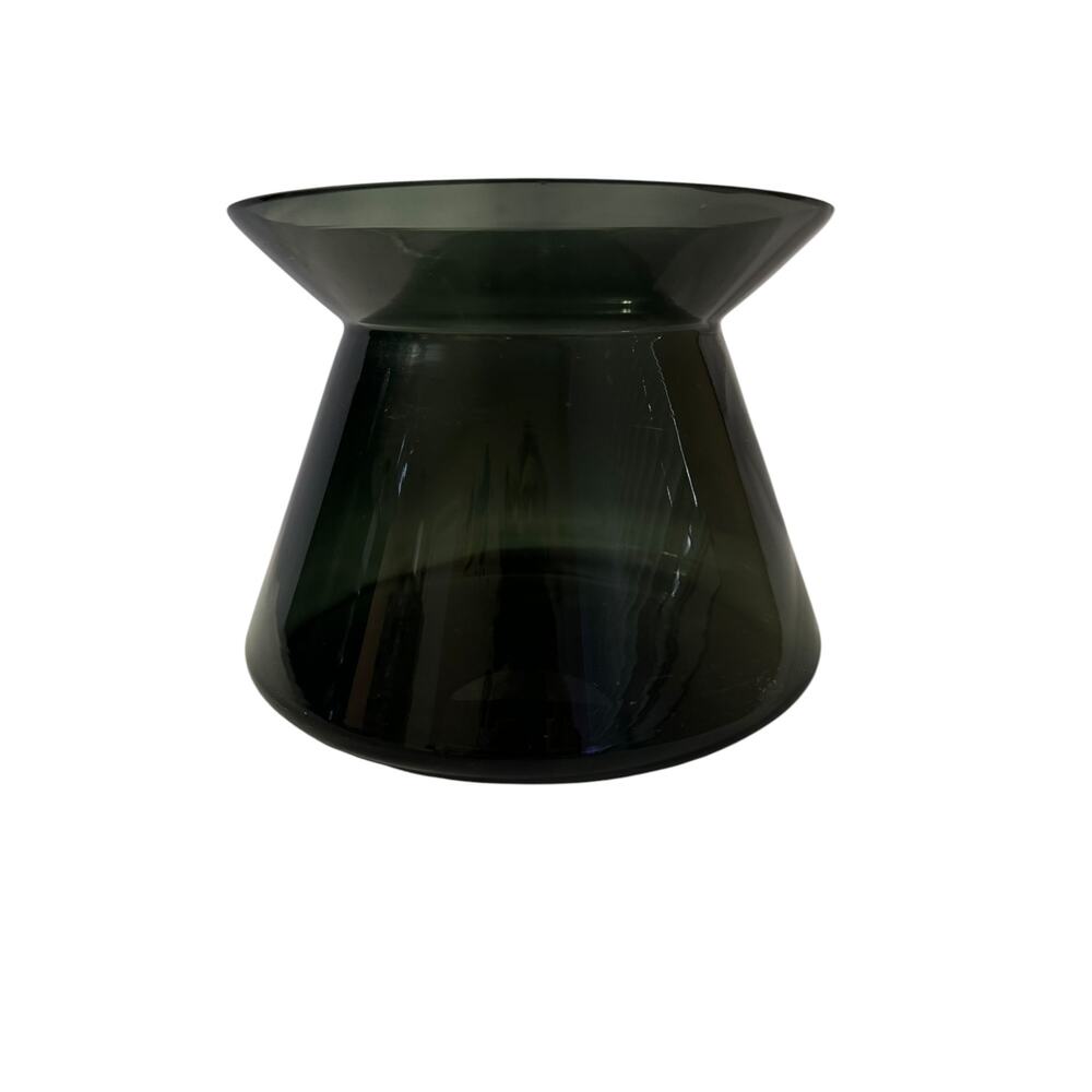 Limited Edition Discontinued IKEA Decorative Art Glass Smoke Gray Vase